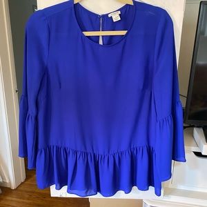 Cobalt Blue J Crew Shirt